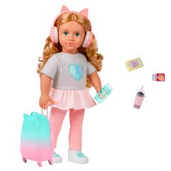 POUPÉE OG DE LUXE - LINZI LA VOYAGEUSE 46CM